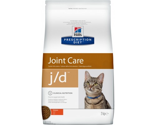 Hill's Prescription Diet j/d Joint Care сухой диетический, для кошек для поддержания здоровья и подвижности суставов, с курицей