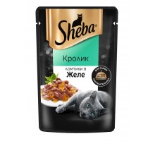 Sheba паучи для кошек "Ломтики в желе с кроликом", 75г