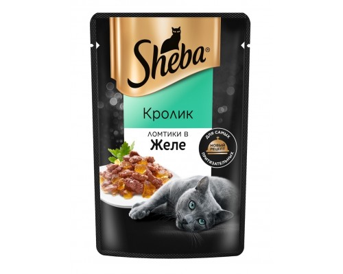 Sheba паучи для кошек "Ломтики в желе с кроликом", 75г