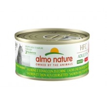 Almo Nature (консервы) полнорационные консервы для пожилых кошек Итальянские рецепты: "Лосось и Тунец с Цуккини" (HFC - Complete - Made in Italy - Adult Salmon and Tuna)