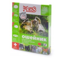 Ms.Kiss ошейник от блох, клещей, комаров для котят с 4 недель и кошек, 38 см белый