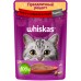 Whiskas влажный корм для взрослых кошек, паштет с говядиной и индейкой