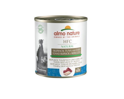 Almo Nature (консервы) консервы для собак, с полосатым тунцом и треской 95 г