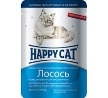 Happy cat кусочки в соусе с лососем