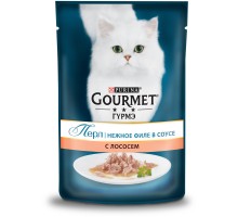 Gourmet влажный корм Gourmet Перл Нежное филе для кошек, с лососем в соусе