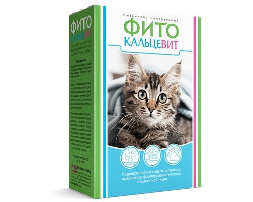 Фитокальцевит фитокальцевит для кошек 250 г