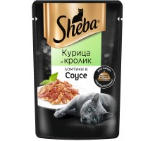 Sheba  Ломтики в соусе, курица и кролик