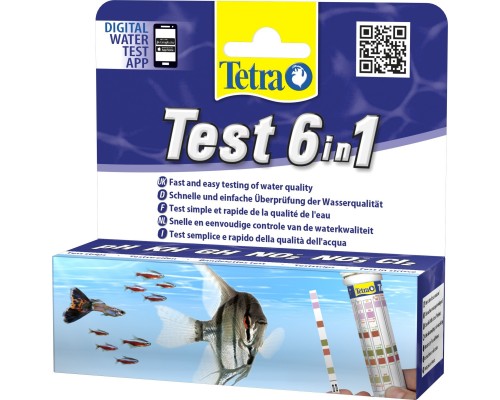 Tetra (оборудование) тест для воды 6 в 1, экспресс-полоски 25 шт.