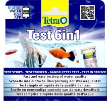 Tetra (оборудование) тест для воды 6 в 1, экспресс-полоски 25 шт.