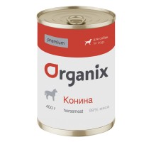 Organix монобелковые премиум консервы для собак, с кониной 100 г