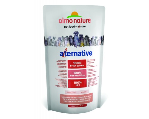 Корм Almo Nature Alternative корм со свежим лососем и рисом (50% мяса) для собак карликовых и мелких пород 750 г