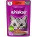 Whiskas влажный корм для кошек, паштет из говядины с печенью