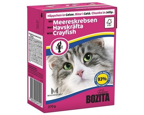 Bozita кусочки в желе для кошек, с лангустом