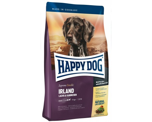 Корм Happy dog для собак с лососем и кроликом "Ирландия" 2,8 кг