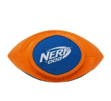 Nerf Dog мяч для регби из вспененной резины и нейлона, 18 см (серия "Мегатон"), (синий/оранжевый) 263 г