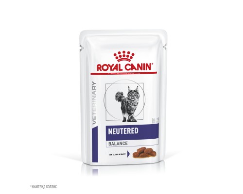 Royal Canin (вет. паучи) консервированный полнорационный корм для взрослых котов и кошек с момента стерилизации до 7 лет, склонных к избыточному весу