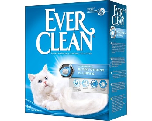 Ever Clean комкующийся наполнитель без аромата 10 л