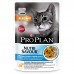 Purina Pro Plan (паучи) для взрослых кошек с чувствительной кожей, нежные кусочки с треской, в соусе