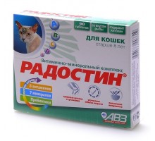 Агроветзащита "Радостин" добавка витаминно-минеральная для кошек старше 8 лет, 90 табл. 62 г