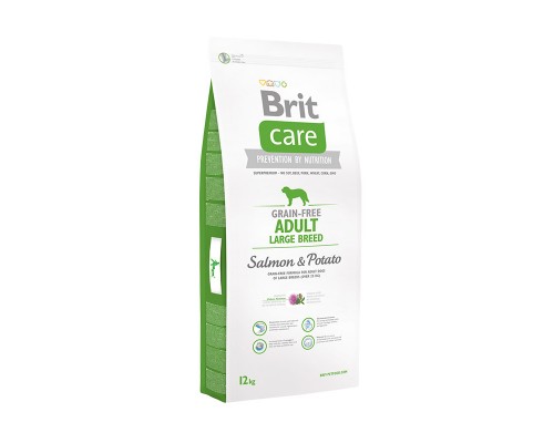 Корм Brit  Care беззерновой, для взрослых собак крупных пород, с лососем и картофелем 3 кг