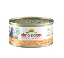 Almo Nature (консервы) консервы для кошек с тунцом и креветками, 75% мяса