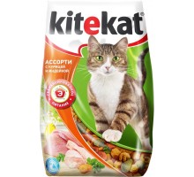 Корм Kitekat для кошек "Ассорти с курицей и индейкой" 1,9 кг