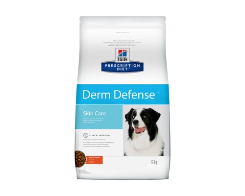 Hill's Prescription Diet  Derm Defense Skin Care сухой диетический, для собак при аллергии, блошином и атопическом дерматите, с курицей 2 кг