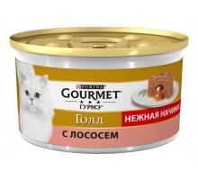 Gourmet влажный корм Gourmet Голд Нежная начинка для кошек, с лососем