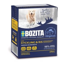 Bozita  Naturals кусочки в желе для собак, с курицей и рисом 370 г