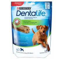 Purina DentaLife лакомство DentaLife для собак крупных пород, уход за полостью рта 1 шт.