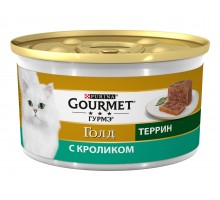 Gourmet влажный корм Террин (кусочки в паштете) для кошек, с кроликом по-французски