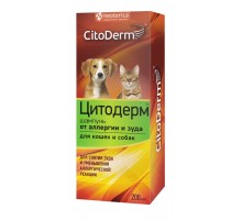 CitoDerm шампунь от аллергии и зуда для кошек и собак, 200 мл 210 г