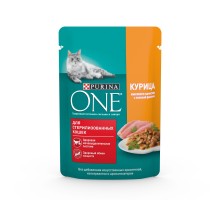 Purina One для стерилизованных кошек, с курицей и зеленой фасолью