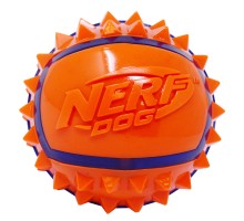 Nerf Dog мяч с шипами из термопластичной резины, 6 см, (синий/оранжевый) 9 см