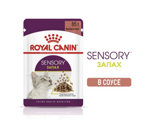 Royal Canin  Sensory консервированный полнорационный корм для взрослых кошек (от 1 года до 7 лет), стимулирующий обонятельные рецепторы, кусочки в соусе