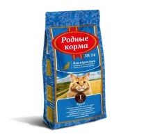 Корм Родные корма сухой корм для взрослых стерилизованных кошек 10 кг