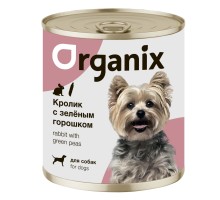 Organix консервы для собак Кролик с зеленым горошком 400 г