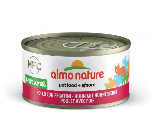 Almo Nature (консервы) консервы для кошек с курицей и печенью, 75% мяса