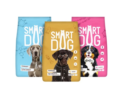 Корм Smart Dog умный набор 2,4 кг