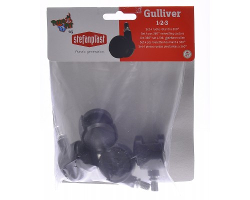 Stefanplast колеса для переносок "Gulliver" и "Gulliver Deluxe 1,2,3" 100 г