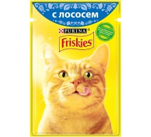 Friskies влажный корм для кошек, с лососем в подливе