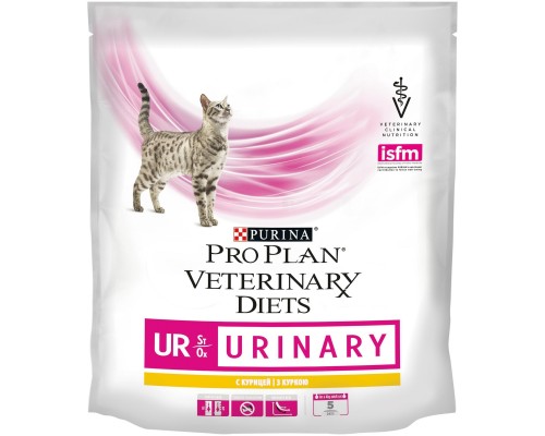 Purina Pro Plan Veterinary Diets для взрослых кошек при болезни нижних отделов мочевыводящих путей, с курицей