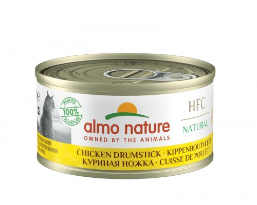 Almo Nature (консервы) консервы для кошек "Аппетитные Куриные бедрышки", 75% мяса