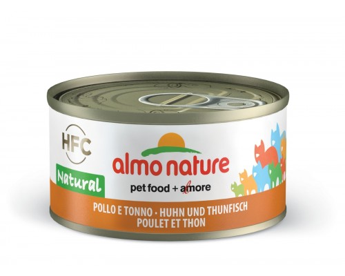 Almo Nature (консервы) консервы для кошек, с курицей и тунцом, 75% мяса