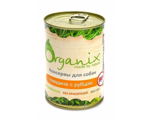 Organix консервы с говядиной и рубцом для собак 410 г