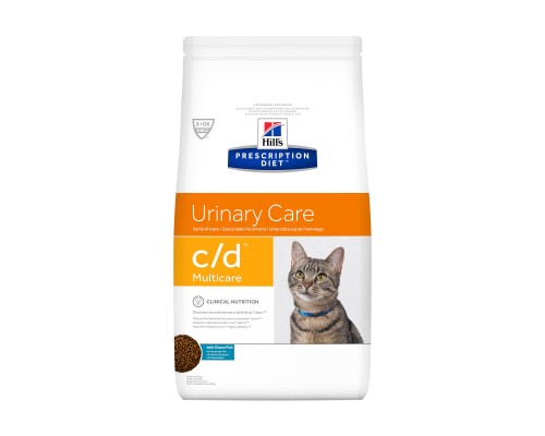 Hill's Prescription Diet c/d Multicare Urinary Care сухой диетический, для кошек при профилактике цистита и мочекаменной болезни (МКБ), с рыбой