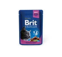 Brit паучи Premium  для кошек, с курицей и индейкой