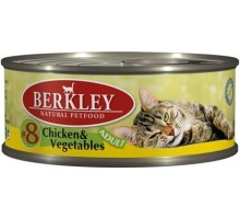 Berkley консервы для кошек с цыпленком и овощами