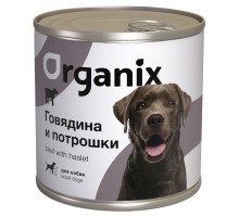 Organix консервы с говядиной и потрошками для взрослых собак 750 г