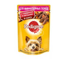 Pedigree влажный корм для взрослых собак маленьких пород c говядиной в соусе 85 г